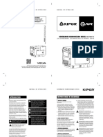 Manual Generador Kipor KDE7000TD