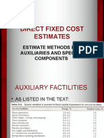 13 Direct Fixed Cost Estimate Methods
