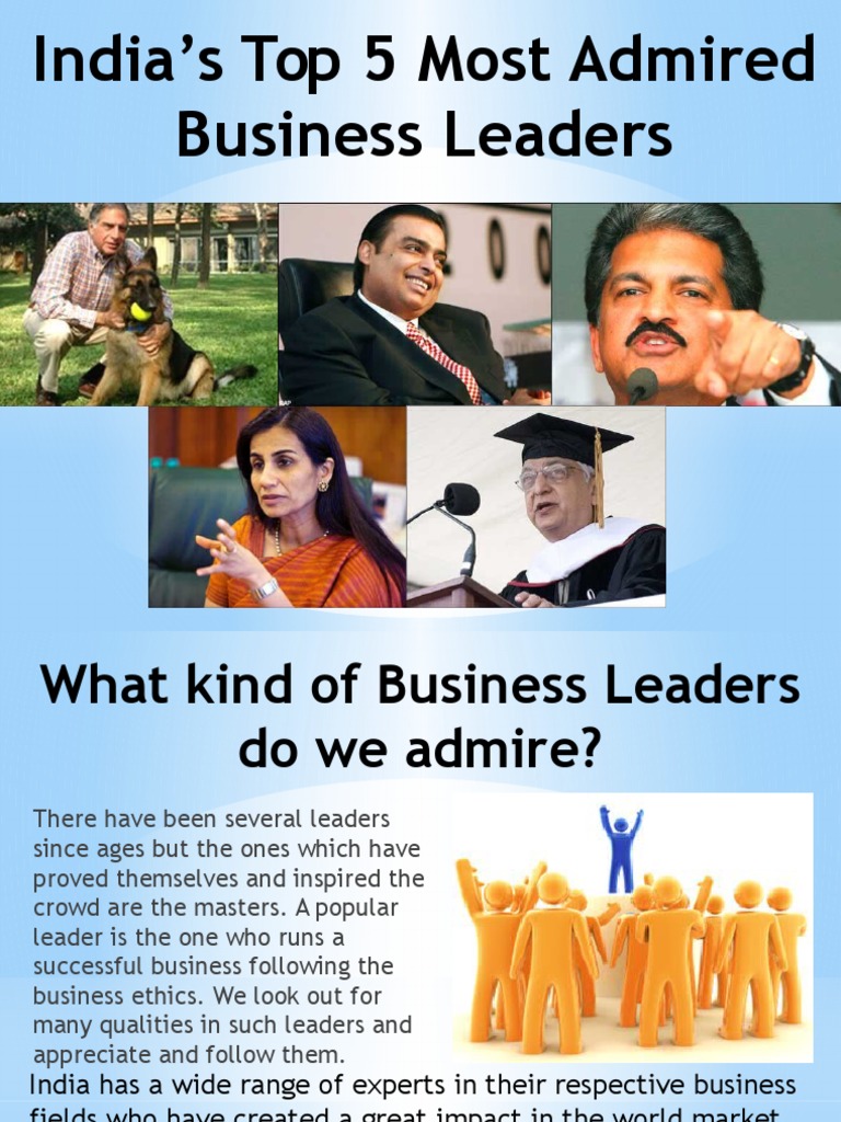 Indian Business Leaders | PDF | Economy Of India | Economies