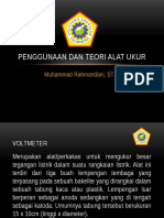 Penggunaan Dan Teori Alat Ukur