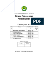 Tugas Pelaksanaan Pondasi Dalam - Kelompok-A7