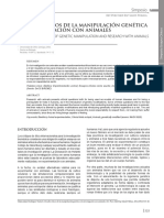 Artículo Desafíos Éticos de La Manipulación Genética y La Investigación Con Animales