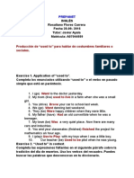 Producción de "Used To" para Hablar de Costumbres Familiares o Sociales