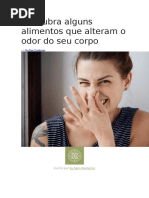 Descubra Alguns Alimentos Que Alteram o Odor Do Seu Corpo