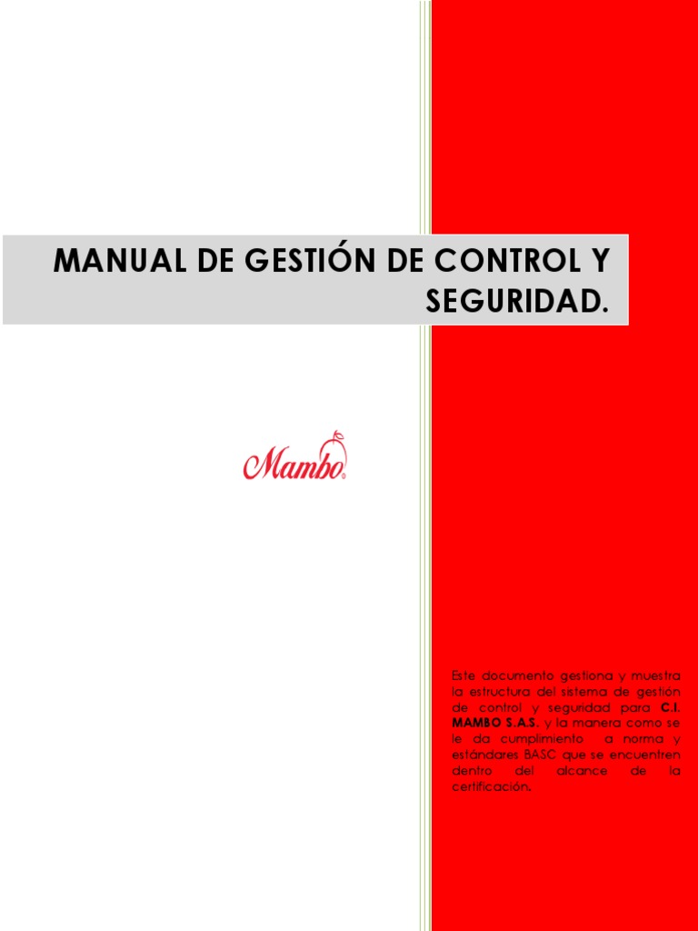 Manual de Control y Seguridad BASC Mambo | PDF | Software antivirus ...