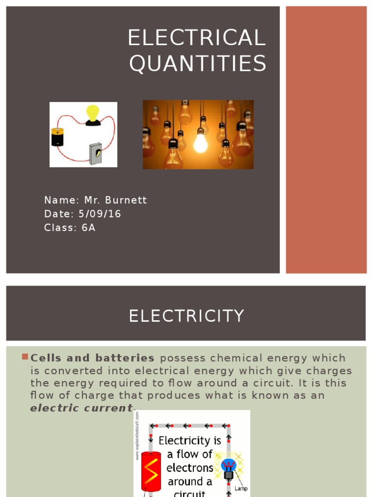Understanding Electrical Quantities and Concepts | PDF | Kilowatt Hour ...