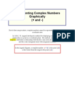 Representing Complex Numbers Graphically (+ and - )