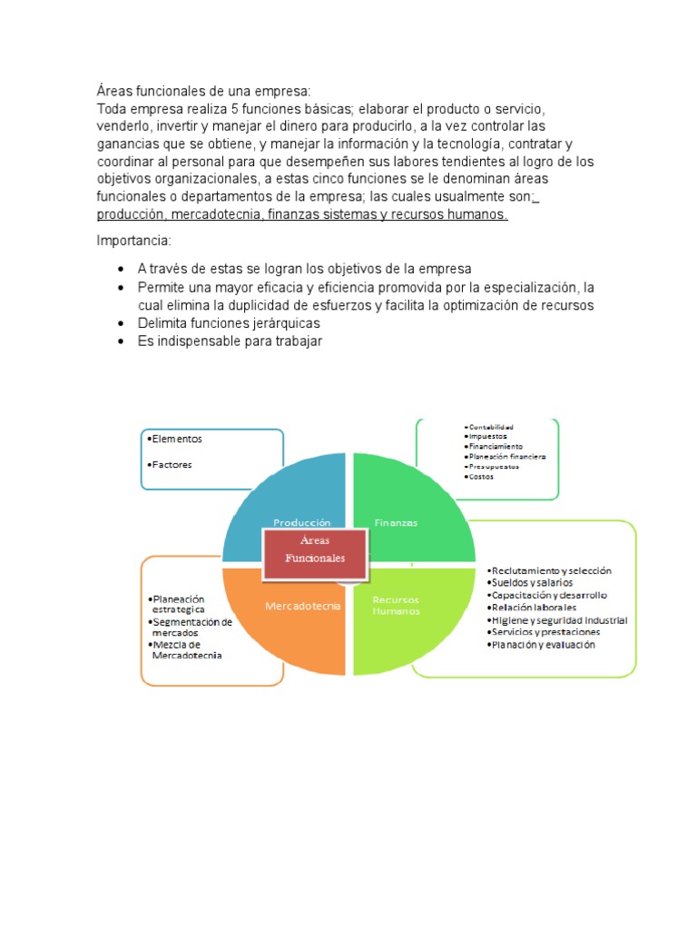 Áreas Funcionales de Una Empresa ISO Marketing Presupuesto
