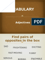 Vocabulary - Adjectives - Elementary