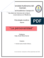 Fundamentos de La Psicología Médica y Definición Del Campo