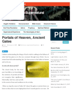 Portals of Heaven, Ancient Gates - Walking in The Supernatural