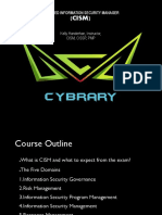 CISM Course Outline