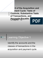 Audit of The Acquisition and Payment Cycle: Tests of Controls, Substantive Tests of Transactions, and Accounts Payable