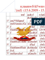 N Raumwfvkfwmvsdkif Tcef (Ref) (15.6.2009 - 15.6.2010)