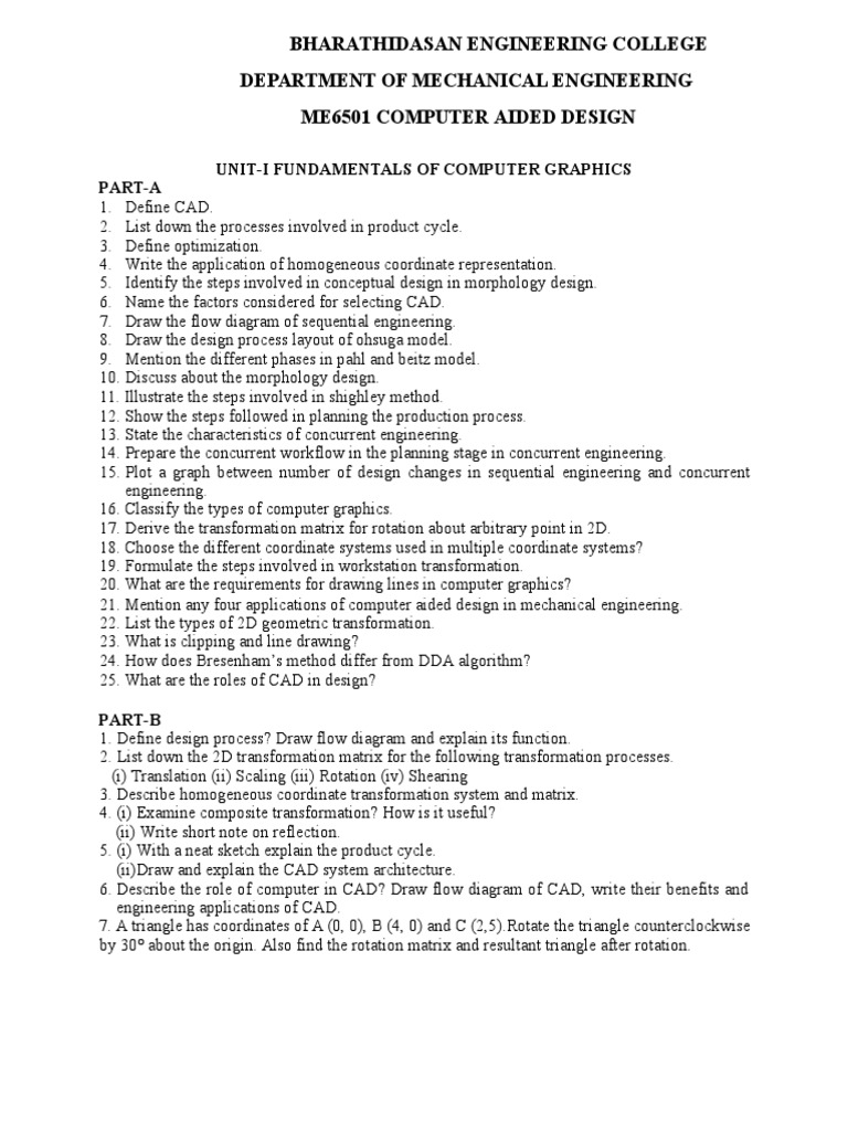 Overview of Computer Aided Design Concepts | PDF | Computer Animation ...