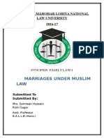 Marriages Under Muslim Law