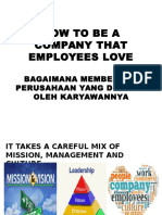 Be A Company That Employees Love