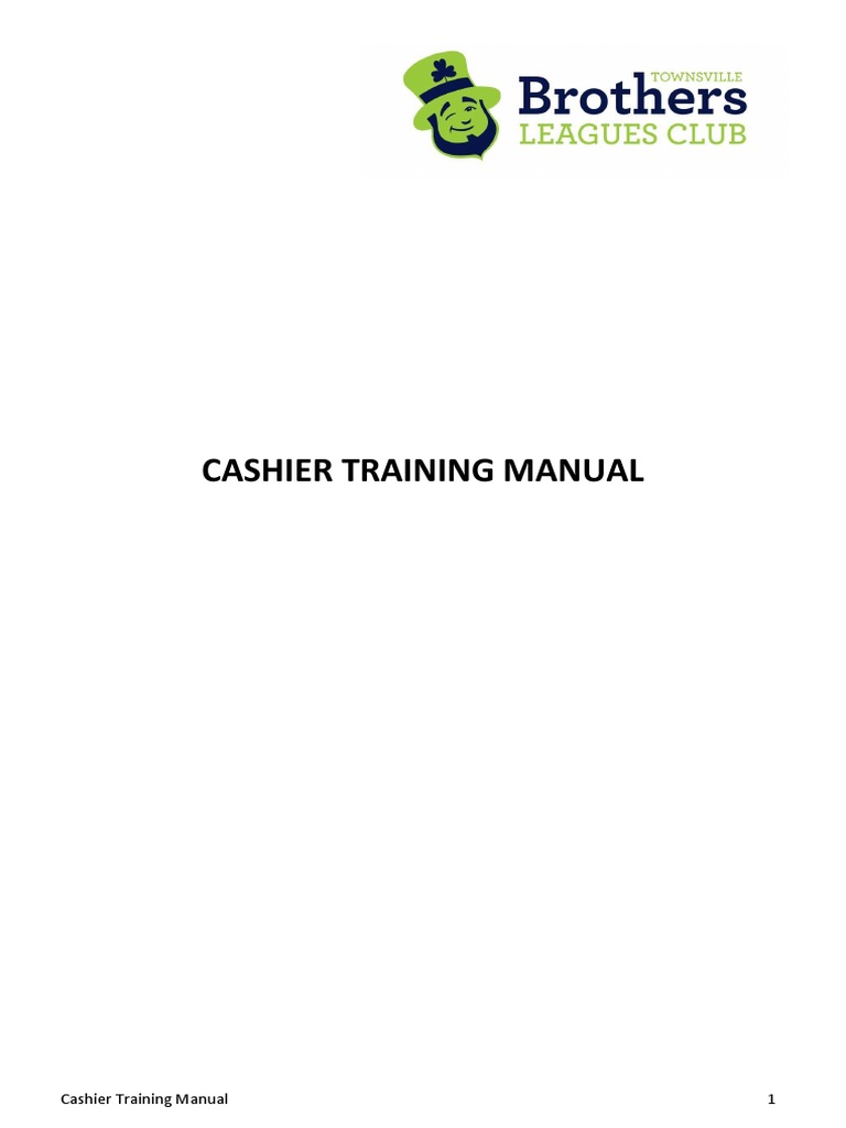 Cashier Training Manual Cheque Receipt