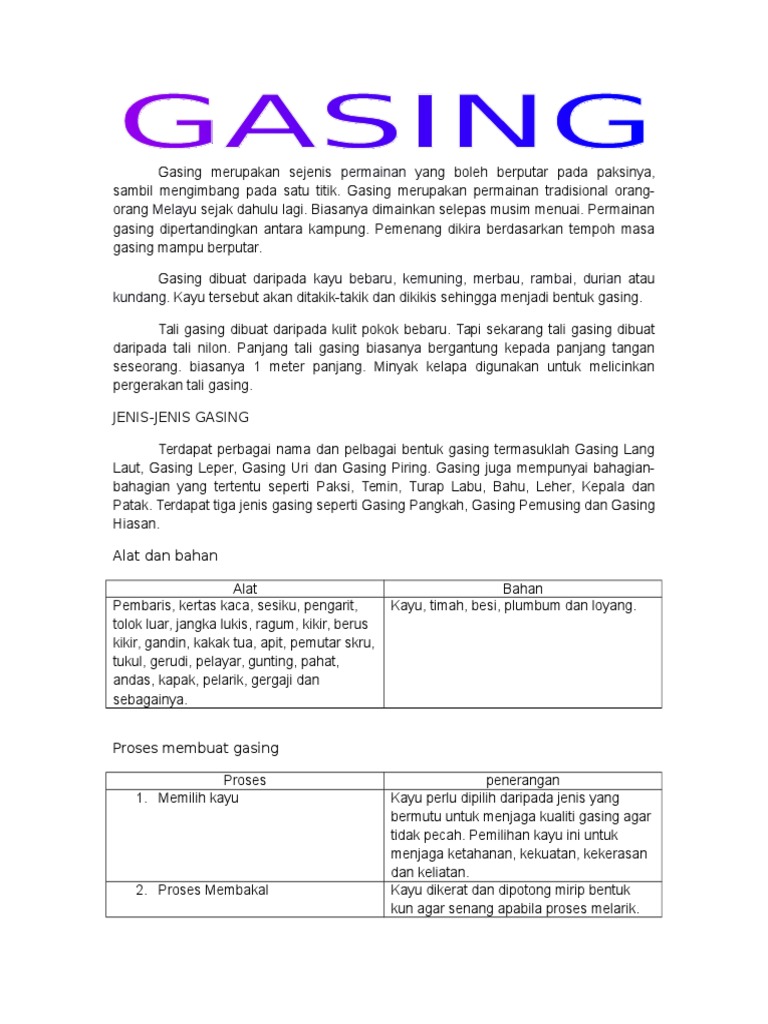 Gasing | PDF
