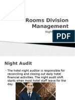 Rooms Division Management: Night Audit Area