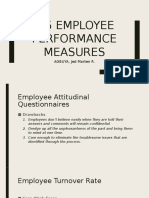 Employee performance measures