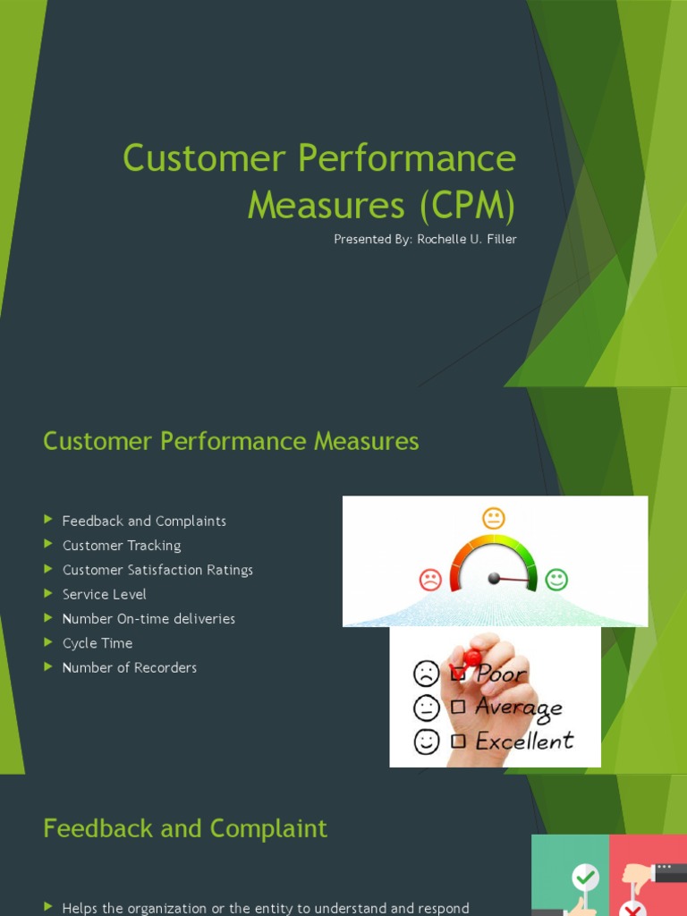 Rochelle Customer Performance Measures CPM | PDF | Customer ...