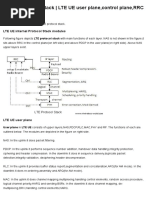 LTE UE Protocol Stack _ LTE UE User Plane,Control Plane,RRC States