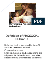 Developing Prosocial Behaviors 2
