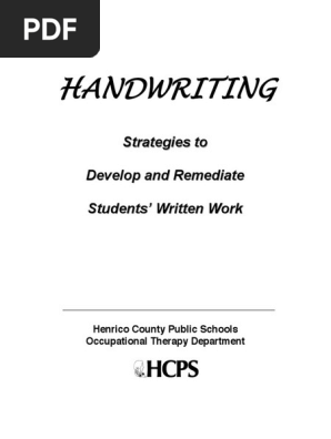 Handwriting Strategies