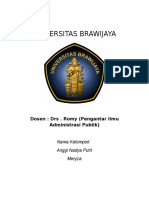 Universitas Brawijaya: Dosen: Drs - Romy (Pengantar Ilmu Administrasi Publik)