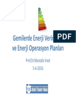 Gemilerde Enerji Verimliliği Ve Enerji Operasyon Planlari