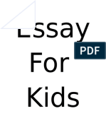 Essay For Kids