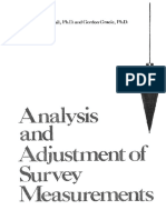 Analysis and Adjustment of Survey Measurements