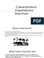 Post Punk Characteristics