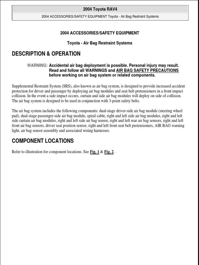 Air Bag | PDF | Airbag | Seat Belt