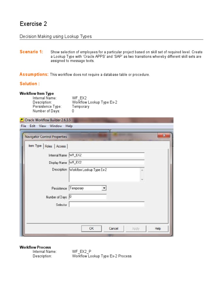 Project Selection Using Lookup Types: A Workflow Demonstrating Skill ...