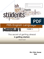 PBS English Language: Form 3