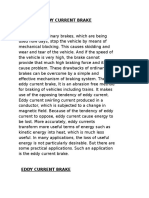 Eddy Current Brake Abstract