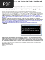 8 Free Tools To Backup and Restore The Master Boot Record
