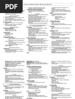 Early Church History Study Guide