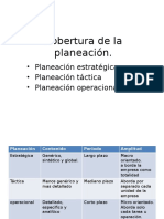 Cobertura de La Planeación