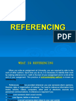 Referencing - II Session