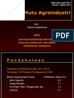 Konsep Mutu Agroindustri