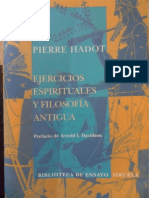 110589366 Pierre Hadot Ejercicios Espirituales y Filosofia Antigua PDF