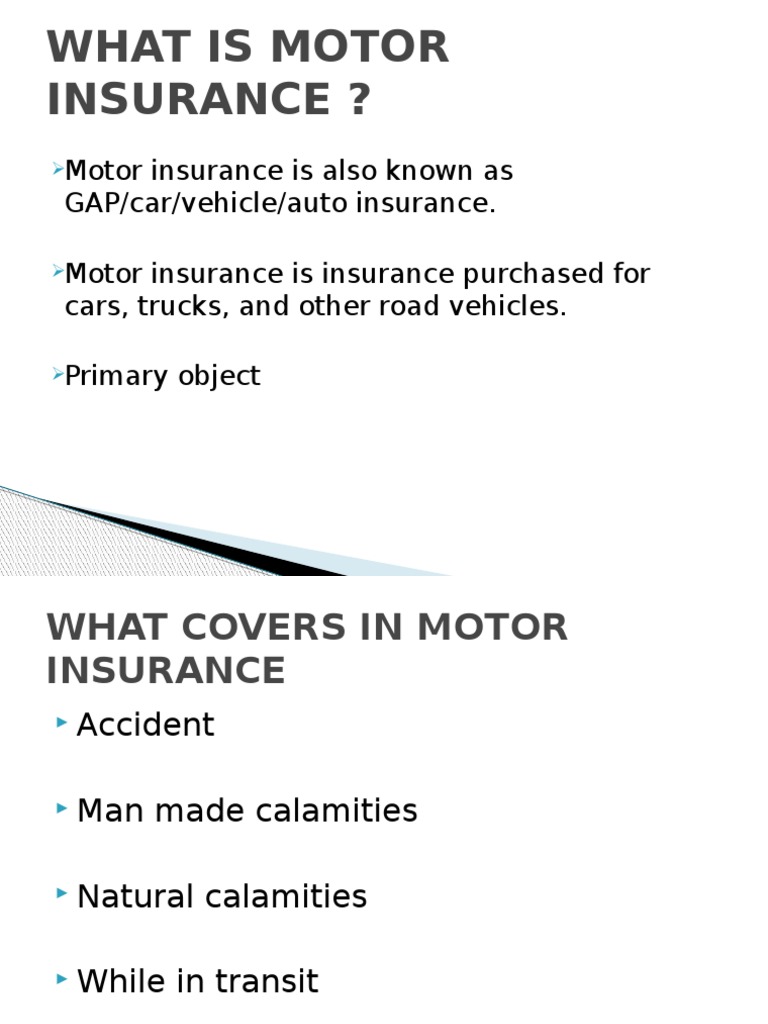 Motor Insurance PDF