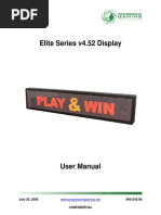 Elite Series v4.52 Display User Manual