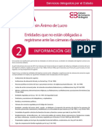 Entidades Que No Están Obligadas A Registrarse Ante Las Cámaras de Comercio