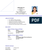 Chinthu.R.V: Master of Science (M. SC.) in Botany