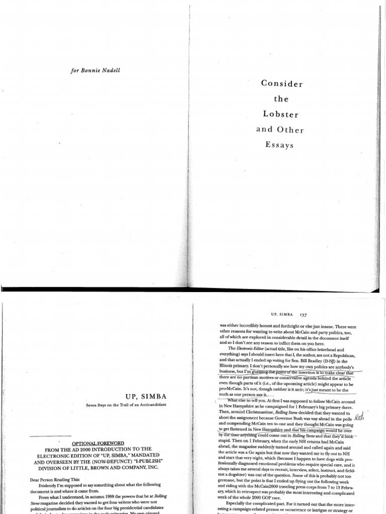 David foster wallace consider the lobster mccain pdf