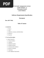 Srs university management system